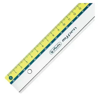 Herlitz Lineal my.pen 11367992 30 cm, Kunststoff, farbig sortiert 30cm