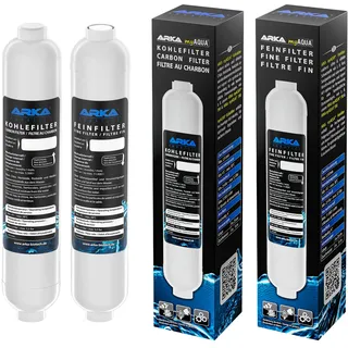 ARKA myAQUA 190/380 Feinfilter & Kohlefilter Set - zur Filterung von Schmutzpartikel und Verunreinigungen, für Osmoseanlagen