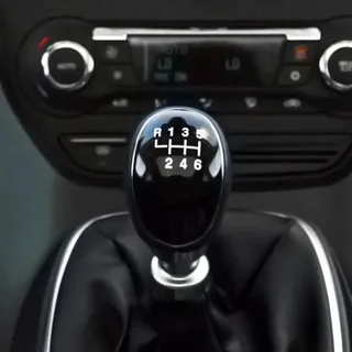 GuyAna schaltsack Schaltknauf Kompatibel Mit Ford Für Focus Mk2 Mk3 Für Grand Für C-Max Für Galaxy Für Kuga 2007–2021 6-Gang-Auto-Schaltknauf Hebelarm Headball