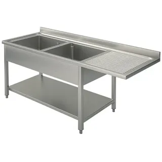 GastroHero Spülzentrum Basic 16x6 mit 2 Becken links