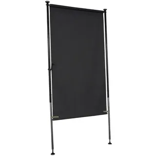 Angerer Seitenmarkise 120 x 270 cm grau Polyacryl