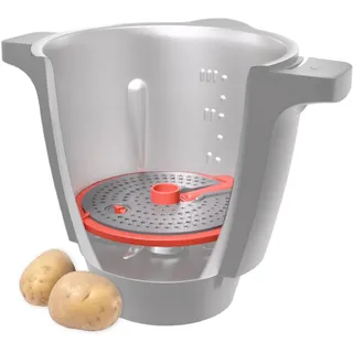 Wundermix - WunderPeeler® V2 Schäler-Aufsatz für Monsieur Cuisine Smart, Connect & Trend • Kartoffelschäler mit Kunststoff-Reibe • Schälen von Kartoffel, Karotte, Gemüse