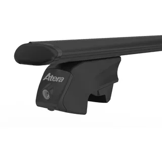 Atera 048637 PKW Dachträger Signo RTD - Aero Profil schwarz - für Autos mit auffliegender Dachreling - Stahl 137 cm