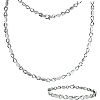 SilberDream Schmuckset SilberDream Schmuck Set Infinite Collier (2-tlg., Schmucksets), Damen Schmucksets Infinite aus 925 Sterling Silber, Farbe: silber silberfarben