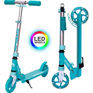 Apollo LED City Roller mit Federung Scooter Skyracer