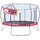 400V 400 cm inkl. Sicherheitsnetz rot