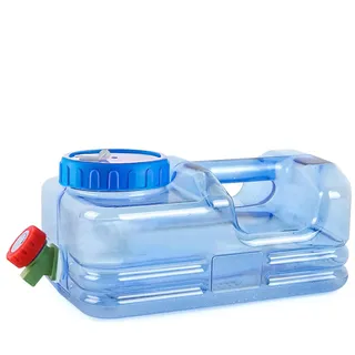 5.5L PC Perfekter Trinkwassertank Wasserkanister Mit Hahns Camping Wasserkanister, Trinkwasserkanister Tragbarer Wassertank Camping Mit Griffen, Wiederverwendbare Trinkwasser Wasserbehälter Tragegriff