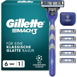 Gillette Mach3 Rasierer + Rasierklingen 6 St. Champions League Edition