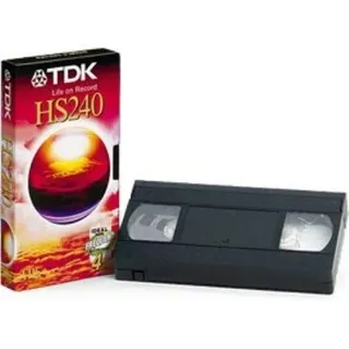 TDK VHS Videokassette HS-240 (240 Minuten Laufzeit) 1 Stück