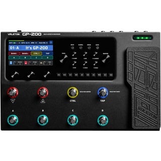 Valeton Gitarren Bass Effektpedal Multi-Effekte Prozessor Gitarren Bass Amp Modeling IR Cabinets Simulation mit FX Loop MIDI I/O Expression Pedal Stereo OTG USB Audio Interface GP-200