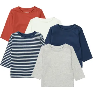 Staccato Langarmshirt Staccato Gr. 74/80, bunt Jungen Shirts 5er-Set