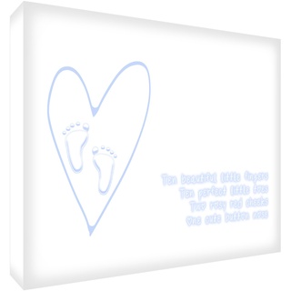 Feel Good Art TEN-A7BLK-14G Diamantpolierter, glasartiger Deko-Block aus Akryl, 10.5 x 7.4 cm, hellblau