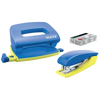 Leitz Set Locher und Heftgerät Urban Chic Blau