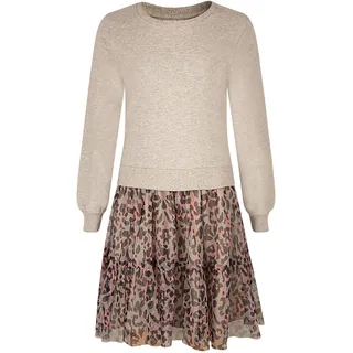 happy girls Sommerkleid HAPPY GIRLS "dress", Mädchen, Gr. 104, EURO-Größen, grau melange, Stoff, 100% Baumwolle, normal, Kleider Sommerkleid