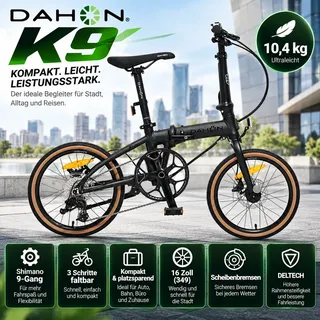 Dahon K9 Faltrad - Black, - One Size