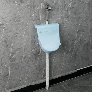 ZDMZR Urinal mit Deckel, Kunststoff Urinale für Männer, Herren Urinale für Senioren, Garagen Urinal(Blue)