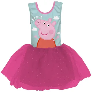 Peppa Pig Partykleid Peppa Pig Kleid in Türkis und Pink für Kinder von 2-6 Jahren 6 Jahre
