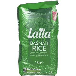 Laila Basmatireis 1Kg Basmati Reis Basmati Rice Langkorn Reis Basmati