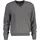 Strickpullover V-Neck Wolle EXTRAFINE LAMBSWOOL V-NECK grau melange XL