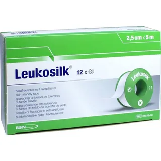 BSN Medical Leukosilk 5 m x 2,50 cm 12 St.