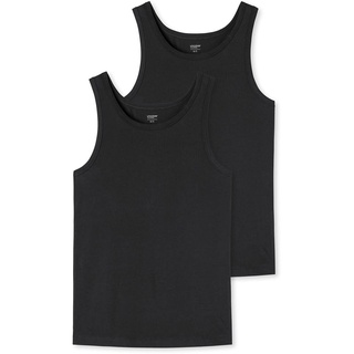 SCHIESSER Uncover by Schiesser - Unterhemd/Tanktop - 2er Pack (L Schwarz)