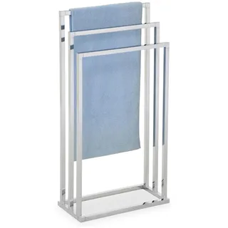 Idimex Kuno Handtuchständer ohne Bohren Silberfarben