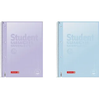 Brunnen Collegeblock Student Pastell 2 A4 Lin28 90g