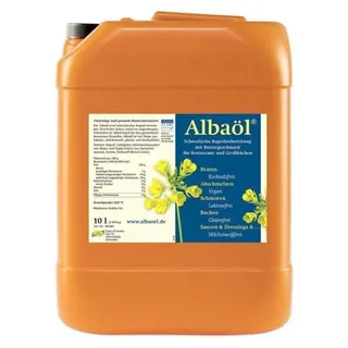 ALBAÖL - schwedische Rapsöl-Zubereitung mit Buttergeschmack, 10 Liter Kanister)
