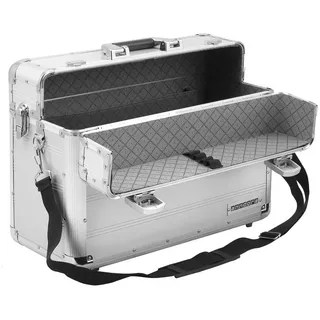anndora Pilotenkoffer aus Aluminium mit 2 TSA-Schlössern Silber