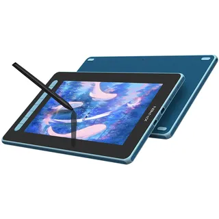 XPPen Artist 12 Gen2 Grafiktablett mit Display 11,9 Zoll, 127% sRGB Farbraum mit X3 Smart batterielosem Stift für Illustration und Bildbearbeitung, Blau