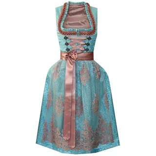 Alpenmärchen Dirndl Dirndl Armanda in türkis - ALM990 gelb 34