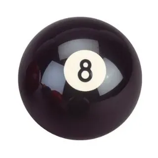 Premiergames Billardkugel Nr. 8" schwarz, 57,2mm