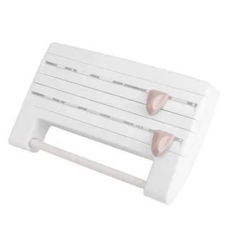 Küchenrollenhalter zum Aufhängen, Küchenrollenhalter für die Wand, Folie und Aluminium (weiß)