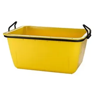 DEMA Mörtelkübel 15129, 200 Liter, eckig aus Kunststoff, mit Henkel und kranbar