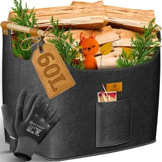 60 l inkl. Arbeitshandschuhe Schwarz