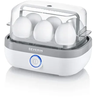 Severin EK 3164 6 Eier + Messbecher Weiß/Grau