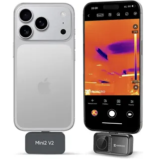 Hikmicro Wärmebildkamera Mini2 V2 -20 bis 400 °C 256 x 192 Pixel 25 Hz USB-C