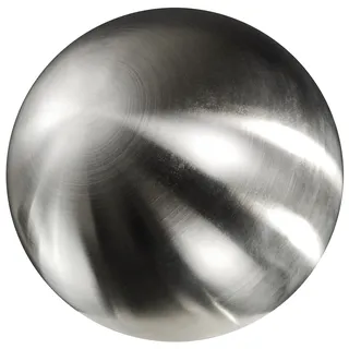 Edelstahlkugel, Hohlkugel. Farbe: gebürstet, matt, Silber. Durchmesser ca 400 mm / 40 cm.