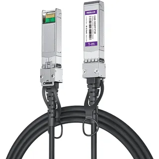 10G SFP+ Twinax Cable 1 m (3.28 ft), SFP Patch Cable, Direct Attach Copper(DAC) Passive Cable for Cisco SFP-H10GB-CU1M, Meraki, Ubiquiti UniFi UC-DAC-SFP+, Mikrotik and More