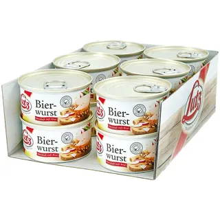 Lutz Bierwurst 125 g, 12er Pack