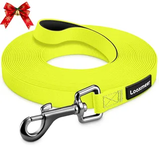 Wasserdicht Schleppleine für Hunde, 3m 5m 7m 10m 15m 20m 25m 30m Biothane Schleppleine mit Robusterem Karabiner, Wasserfest Hundeleine, Laufleine für Große bis Kleine Hunde, Reißfeste Trainingsleine