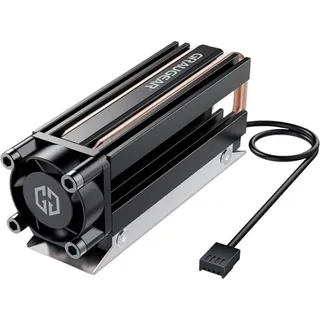 GRAUGEAR M.2 NVMe SSD Heatpipe Kühler, Schwarz