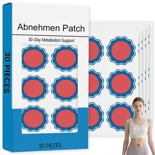Abnehmpflaster, Abnehmen Schnell Fettverbrenner, Metabalance Patch Slimming Aufkleber für Stoffwechselgleichgewicht, Gewichtskontrolle Pflaster, Sanfte Beruhigung für Alle Körpertypen, 30 Stück