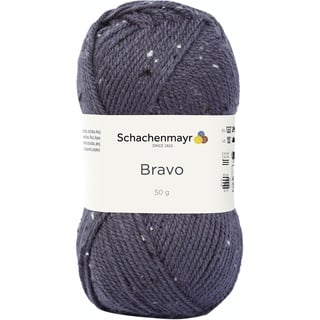 Schachenmayr Bravo, 50G graublau Tweed Handstrickgarne