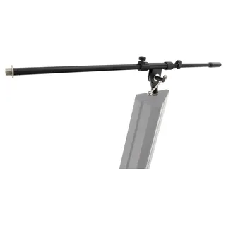 Pronomic Mikrofonstativ passend für Keyboardständer KS-100 (aufschraubbares Mikrostativ, robuste Metallkonstruktion, Ausziehbar) schwarz