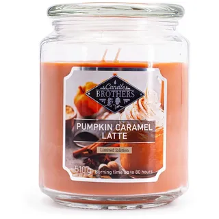 Candle BROTHERS Pumpkin Caramel Latte Duftkerze 510 g orange