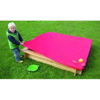 Sandkastenabdeckung Premium – Sandkastenplane aus Kunststoff, rot – Abdeckplane gegen Verunreinigungen in Sandkästen - Abdeckung Sandkasten im Garten