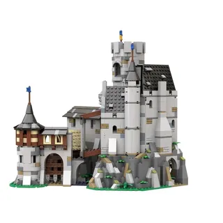 BlueBrixx Pro 105428 – Burg Löwenstein aus Klemmbausteinen mit 1967 Bauelementen