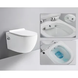 GD Spülrandloses TAHARET Dusch WC inkl. Armatur und Soft-Close Sitz