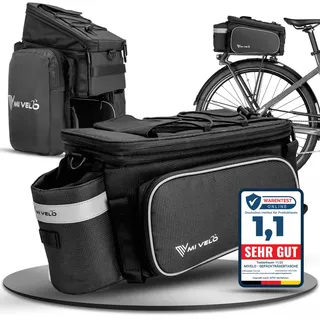 MIVELO Gepäckträgertasche schwarz